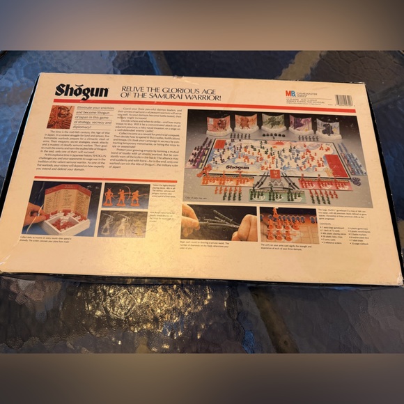 Vintage 1986 Milton Bradley Gamemaster Series SHOGUN Board Game 100% COMPLETE - Picture 2 of 7